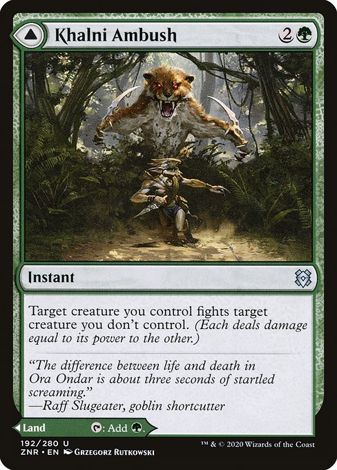 Khalni Ambush // Khalni Territory (192) (Foil) - Zendikar Rising - Game On