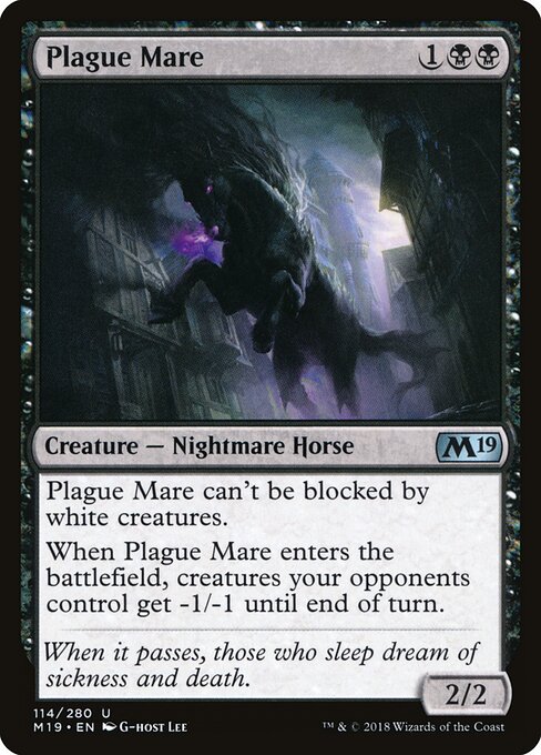 Plague Mare (114) - Core Set 2019 - Game On