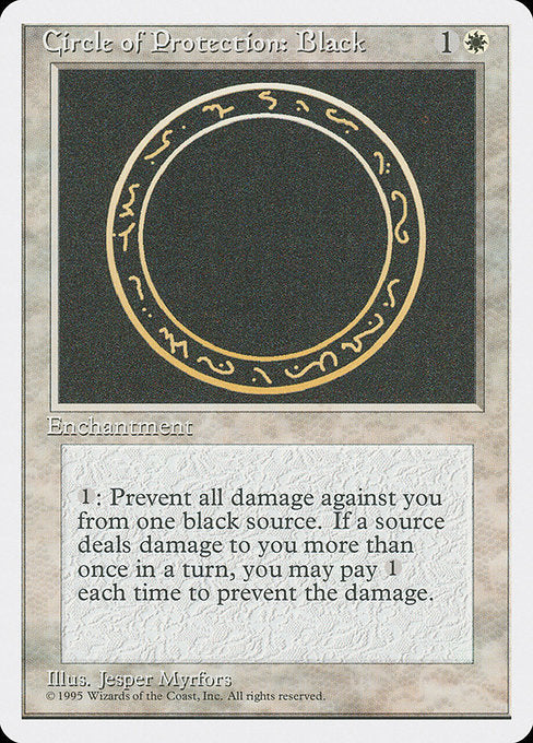 Circle of Protection: Black (14) - Fourth Edition - Game On