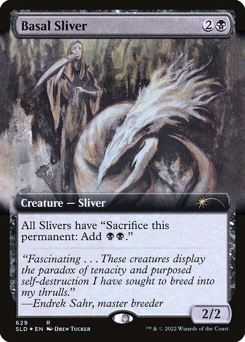Basal Sliver (629) - EXTENDED ART (Foil) - Secret Lair Drop - Game On