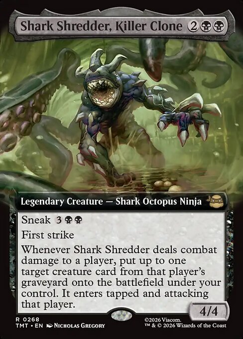 Shark Shredder, Killer Clone (268) - EXTENDED ART (Foil) - Teenage Mutant Ninja Turtles - Game On