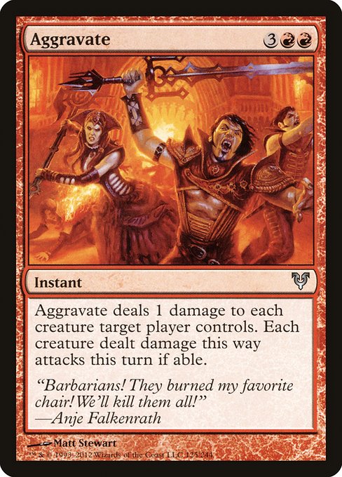 Aggravate (125) (Foil) - Avacyn Restored - Game On