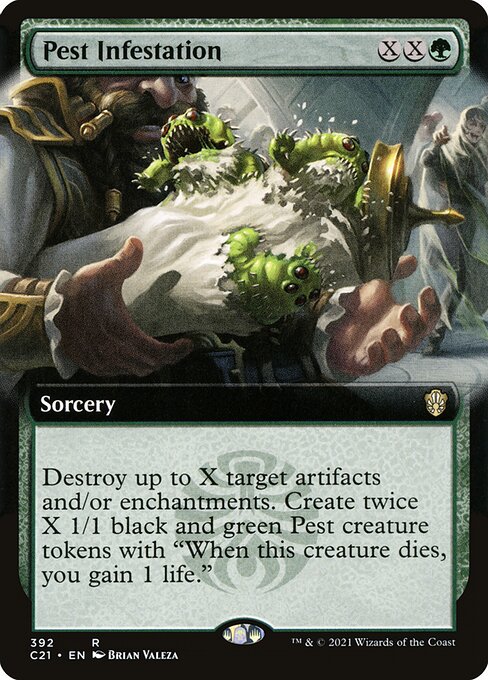 Pest Infestation (392) - EXTENDED ART - Commander 2021 - Game On