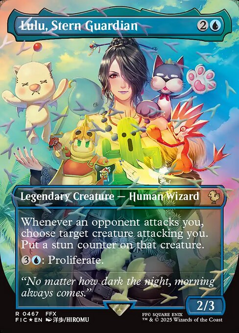 Lulu, Stern Guardian (467) - BORDERLESS - FULL ART (Foil) - Final Fantasy Commander - Game On