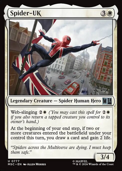 Spider-UK (777) (Foil) - Marvel Super Heroes Commander - Game On