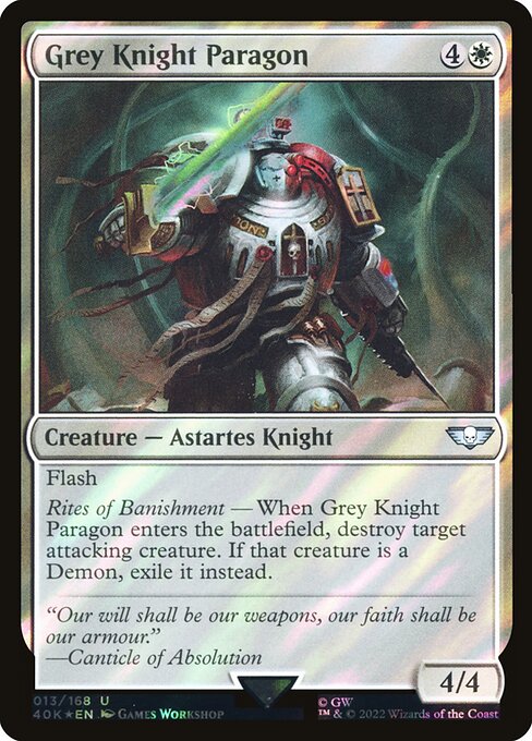 Grey Knight Paragon (13★) (Foil) - Warhammer 40,000 Commander - Game On