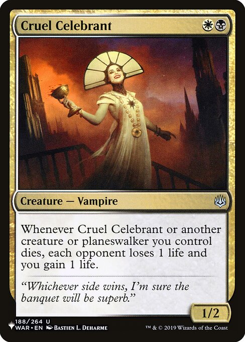 Cruel Celebrant (WAR-188) - The List - Game On