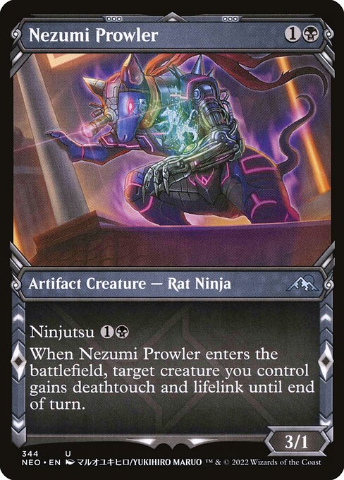 Nezumi Prowler (344) - SHOWCASE (Foil) - Kamigawa: Neon Dynasty - Game On