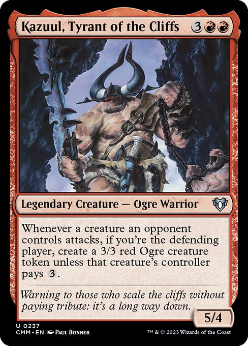 Kazuul, Tyrant of the Cliffs (237) - Commander Masters - Game On