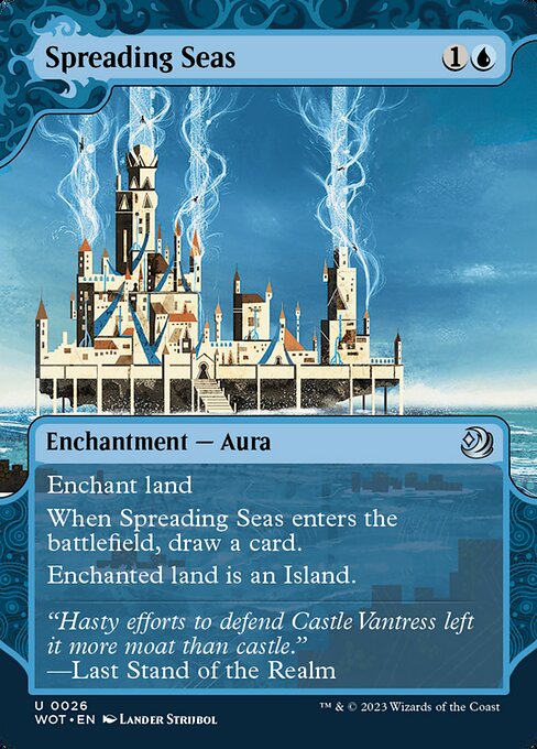 Spreading Seas (26) - BORDERLESS - Wilds of Eldraine: Enchanting Tales - Game On