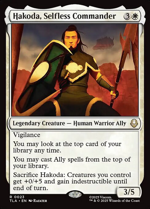 Hakoda, Selfless Commander (23) - Avatar: The Last Airbender - Game On