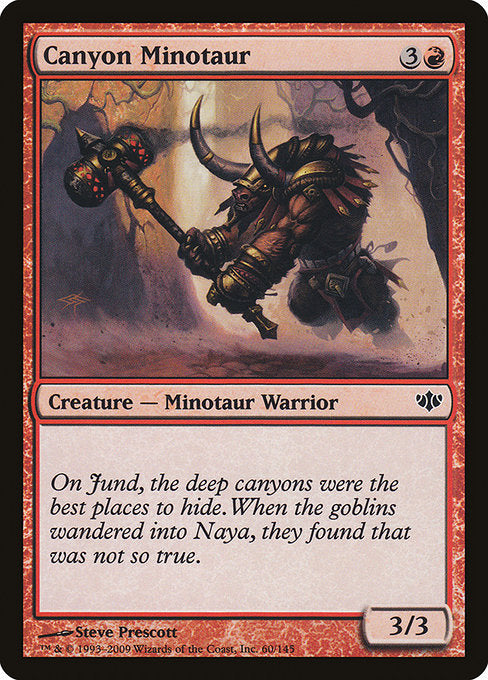 Canyon Minotaur (60) (Foil) - Conflux - Game On