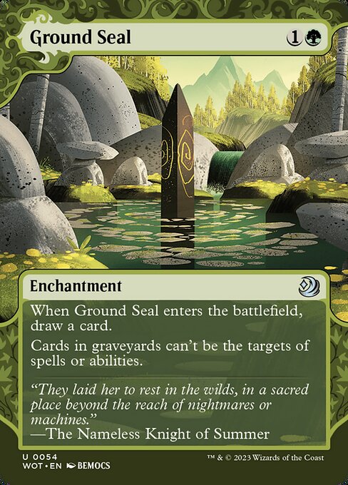 Ground Seal (54) - BORDERLESS (Foil) - Wilds of Eldraine: Enchanting Tales - Game On