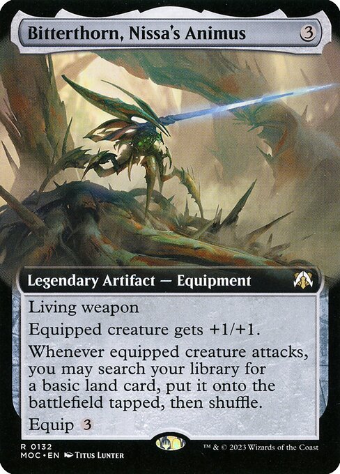 Bitterthorn, Nissa's Animus (132) - EXTENDED ART - March of the Machine Commander - Game On