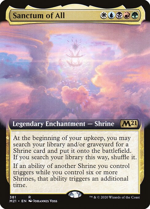 Sanctum of All (381) - EXTENDED ART - Core Set 2021 - Game On