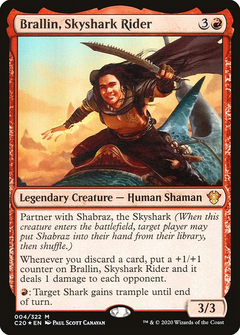 Brallin, Skyshark Rider (4) - Commander 2020 - Game On