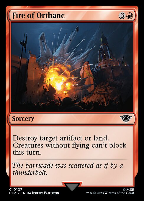 Fire of Orthanc (127) (Foil) - The Lord of the Rings: Tales of Middle-earth - Game On
