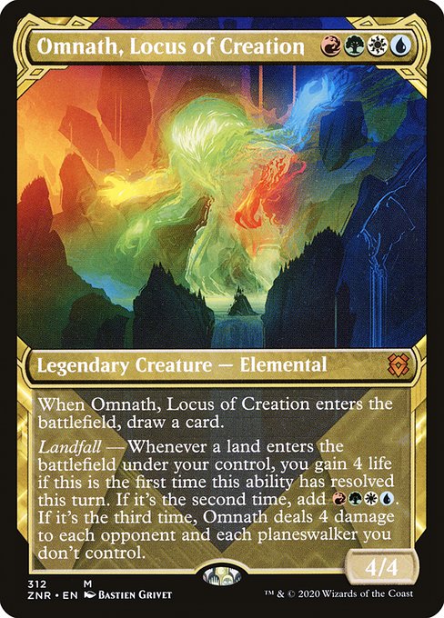 Omnath, Locus of Creation (312) - SHOWCASE - Zendikar Rising - Game On
