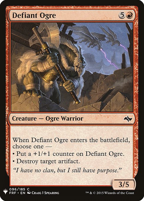Defiant Ogre (FRF-96) - The List - Game On