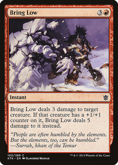 Bring Low (103) (Foil) - Khans of Tarkir - Game On