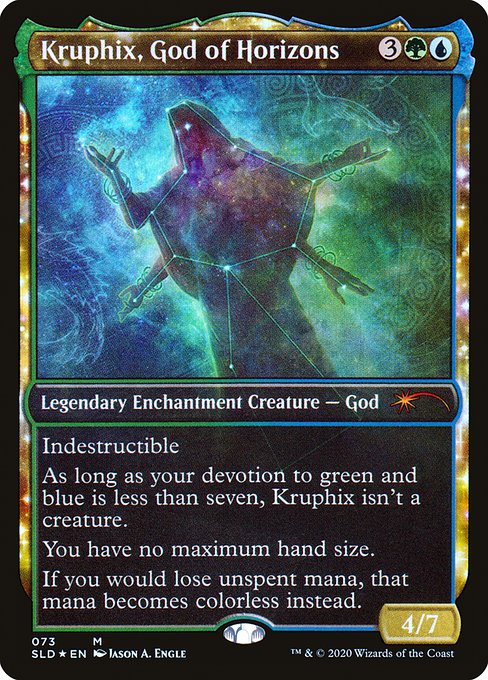 Kruphix, God of Horizons (73) - SHOWCASE - FULL ART (Foil) - Secret Lair Drop - Game On
