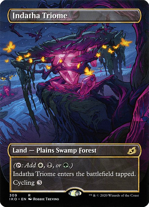 Indatha Triome (309) - BORDERLESS - FULL ART - Ikoria: Lair of Behemoths - Game On