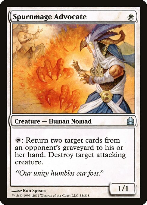 Spurnmage Advocate (33) - Commander 2011 - Game On