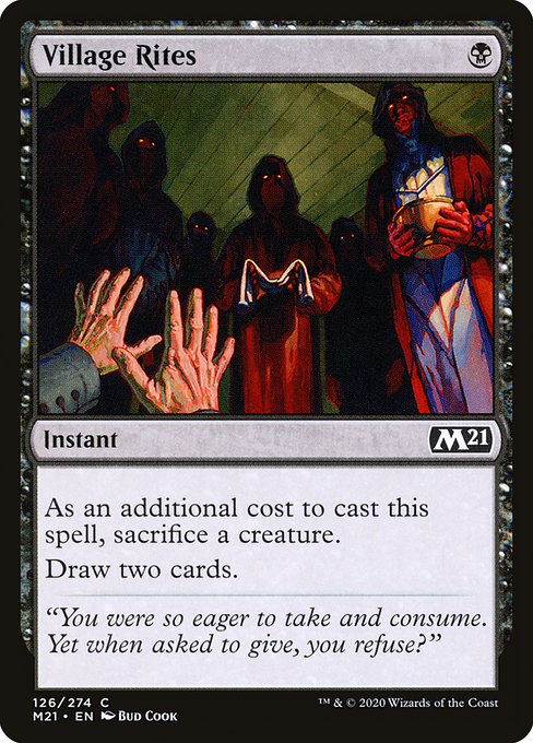 Village Rites (126) (Foil) - Core Set 2021 - Game On