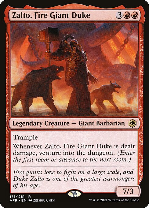 Zalto, Fire Giant Duke (171) (Foil) - Adventures in the Forgotten Realms - Game On