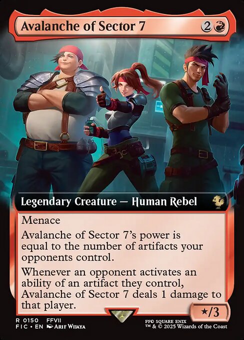 Avalanche of Sector 7 (150) - EXTENDED ART - Final Fantasy Commander - Game On
