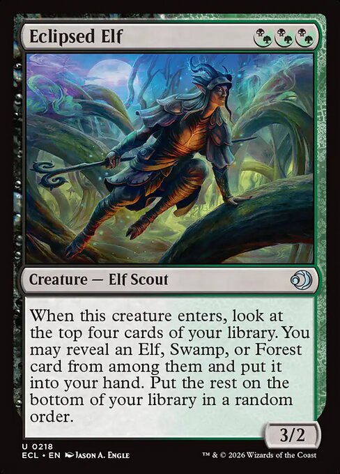 Eclipsed Elf (218) (Foil) - Lorwyn Eclipsed - Game On