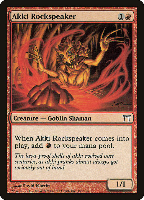 Akki Rockspeaker (154) - Champions of Kamigawa - Game On