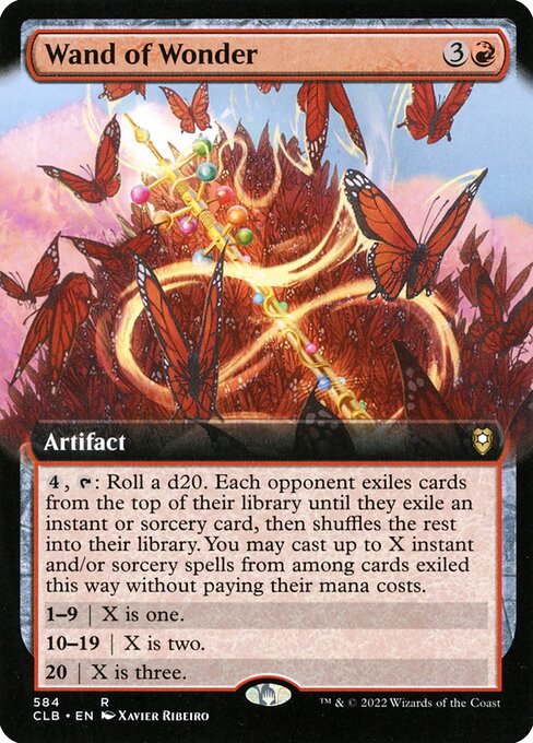 Wand of Wonder (584) - EXTENDED ART - Commander Legends: Battle for Baldur's Gate - Game On