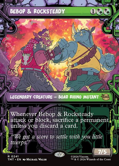 Bebop & Rocksteady (241) - BORDERLESS - Teenage Mutant Ninja Turtles - Game On
