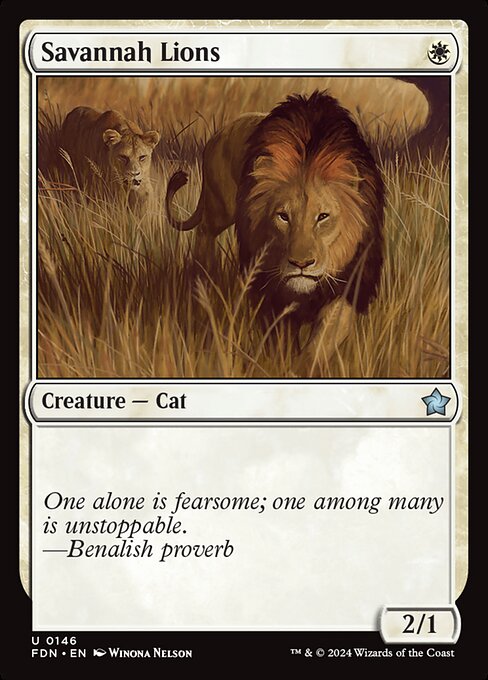 Savannah Lions (146) (Foil) - Foundations - Game On