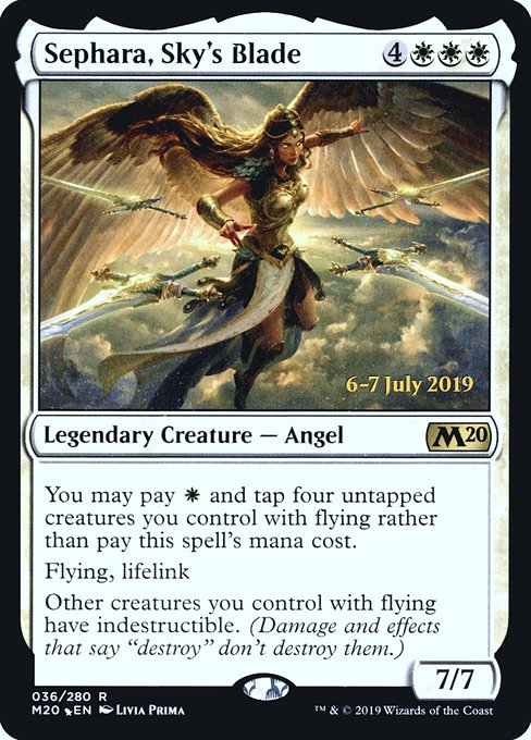 Sephara, Sky's Blade (36s) (Foil) - Core Set 2020 Promos - Game On