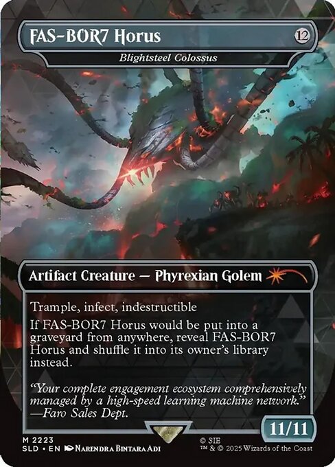 Blightsteel Colossus (2223) - BORDERLESS - FULL ART - Secret Lair Drop - Game On