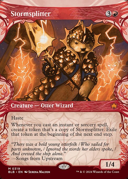 Stormsplitter (319) - BORDERLESS (Foil) - Bloomburrow - Game On