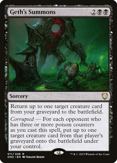 Geth's Summons (11) - Phyrexia: All Will Be One Commander - Game On