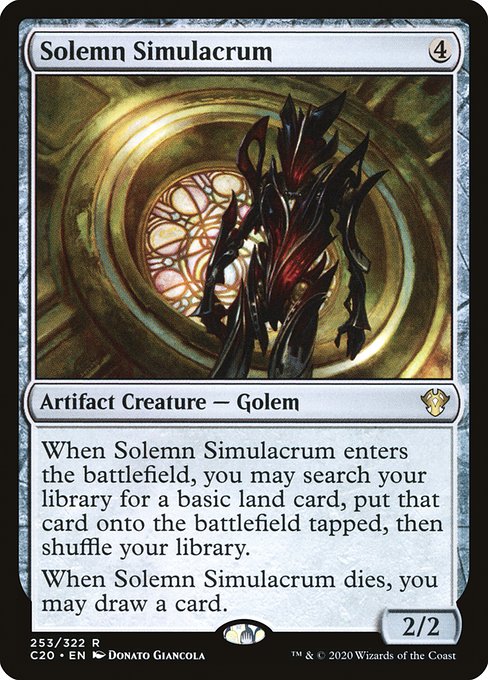 Solemn Simulacrum (253) - Commander 2020 - Game On
