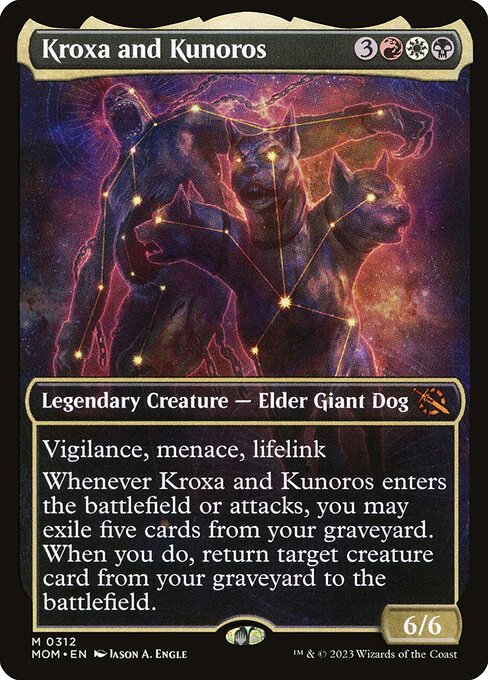 Kroxa and Kunoros (312) - SHOWCASE - FULL ART - March of the Machine - Game On