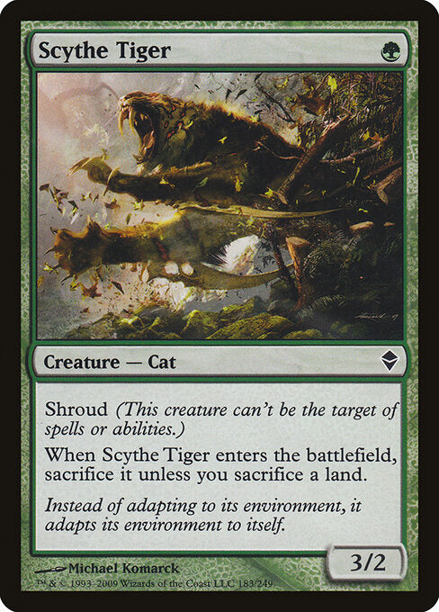 Scythe Tiger (183) (Foil) - Zendikar - Game On