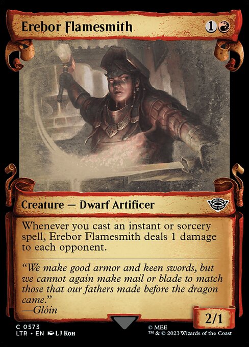 Erebor Flamesmith (573) - SHOWCASE (Foil) - The Lord of the Rings: Tales of Middle-earth - Game On