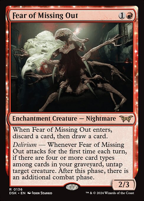 Fear of Missing Out (136) (Foil) - Duskmourn: House of Horror - Game On