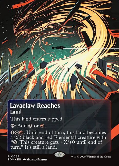 Lavaclaw Reaches (67) - BORDERLESS - FULL ART (Foil) - Edge of Eternities: Stellar Sights - Game On