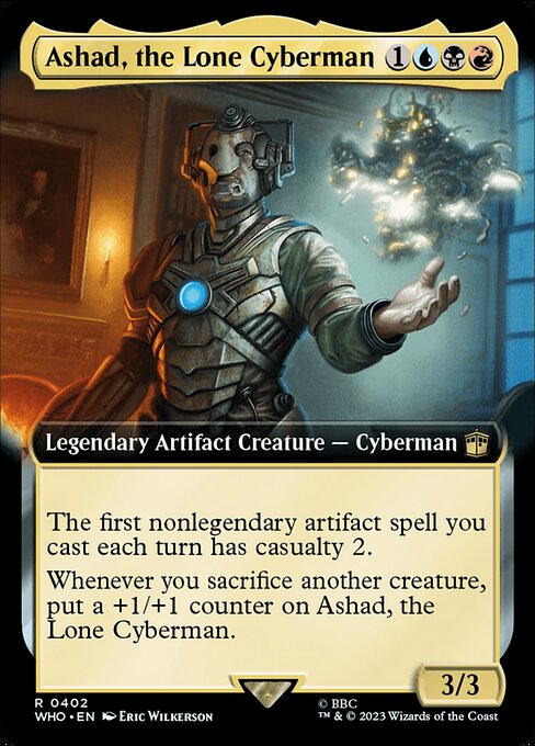 Ashad, the Lone Cyberman (402) - EXTENDED ART - Doctor Who - Game On