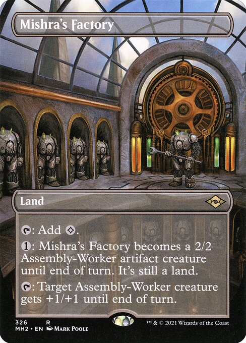 Mishra's Factory (326) - BORDERLESS - FULL ART (Foil) - Modern Horizons 2 - Game On