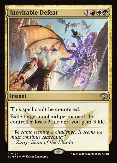 Inevitable Defeat (194) - Tarkir: Dragonstorm - Game On