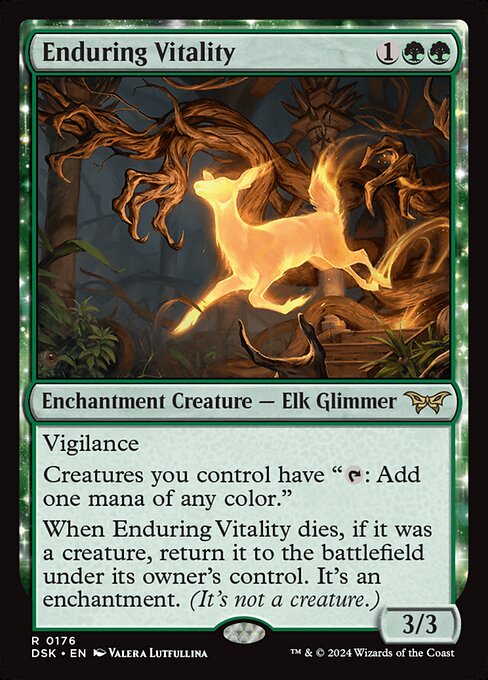 Enduring Vitality (176) (Foil) - Duskmourn: House of Horror - Game On