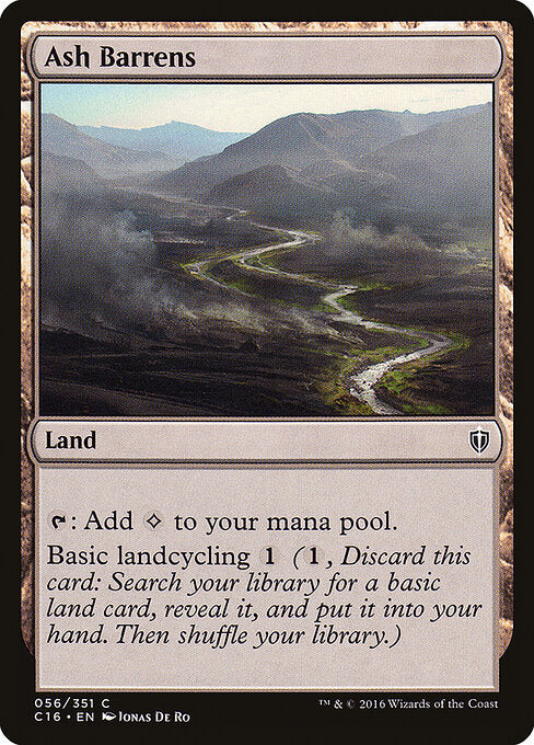 Ash Barrens (56) - Commander 2016 - Game On